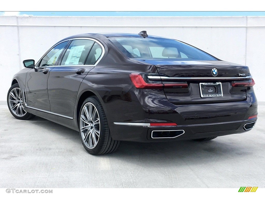 2020 7 Series 740i Sedan - Royal Burgundy Red Metallic / Ivory White/Black photo #3