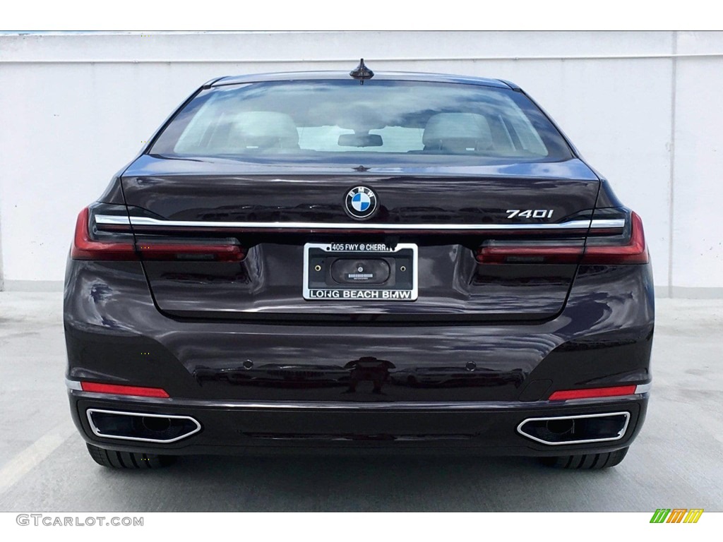 2020 7 Series 740i Sedan - Royal Burgundy Red Metallic / Ivory White/Black photo #4
