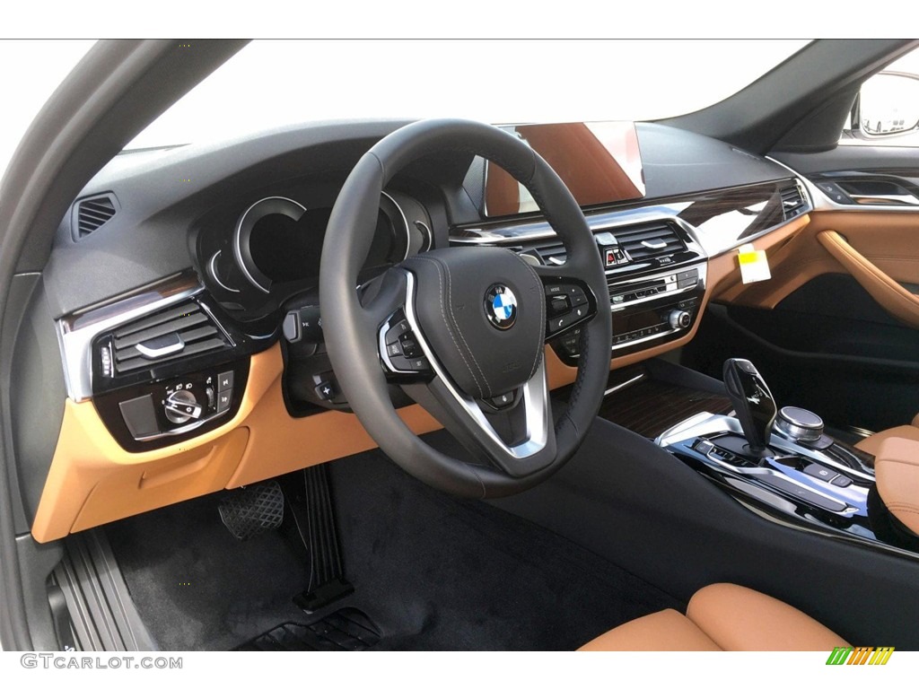 2019 5 Series 540i Sedan - Alpine White / Cognac photo #6