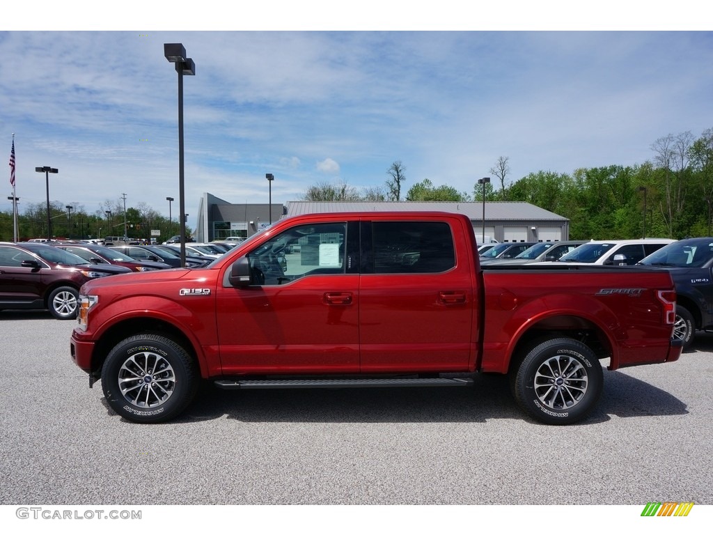 2019 F150 XLT SuperCrew 4x4 - Ruby Red / Black photo #2