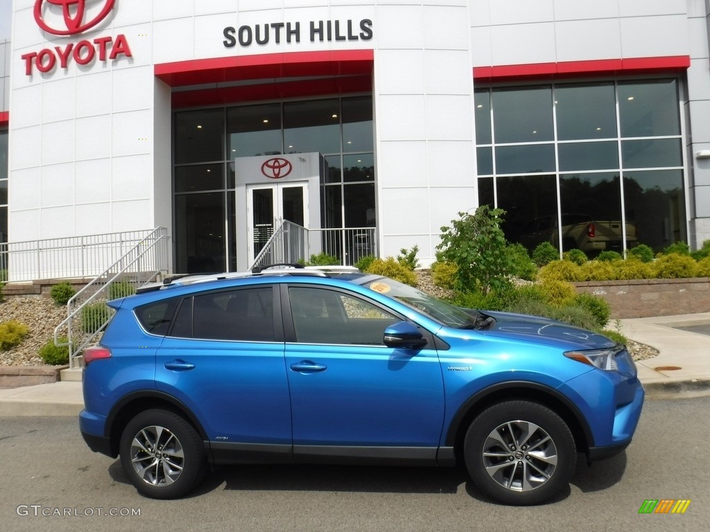 2016 Electric Storm Blue Toyota RAV4 XLE AWD 133483674 Photo 2