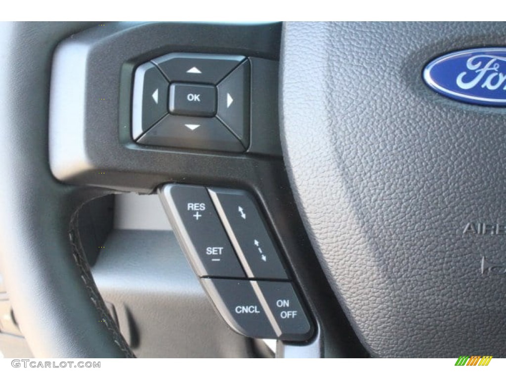 2019 Ford Expedition Limited Ebony Steering Wheel Photo #133486310