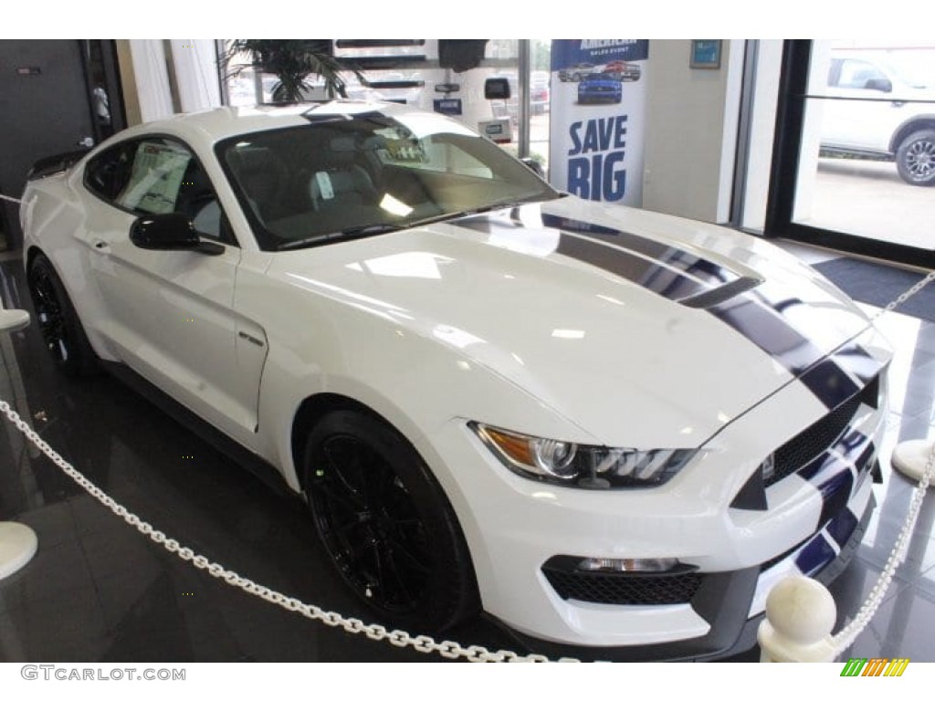 2019 Mustang Shelby GT350 - Oxford White / GT350 Ebony Leather/Miko Suede photo #2