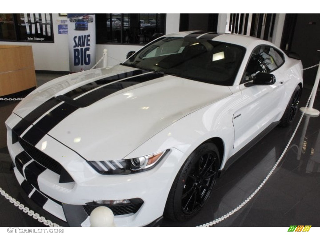 2019 Mustang Shelby GT350 - Oxford White / GT350 Ebony Leather/Miko Suede photo #4