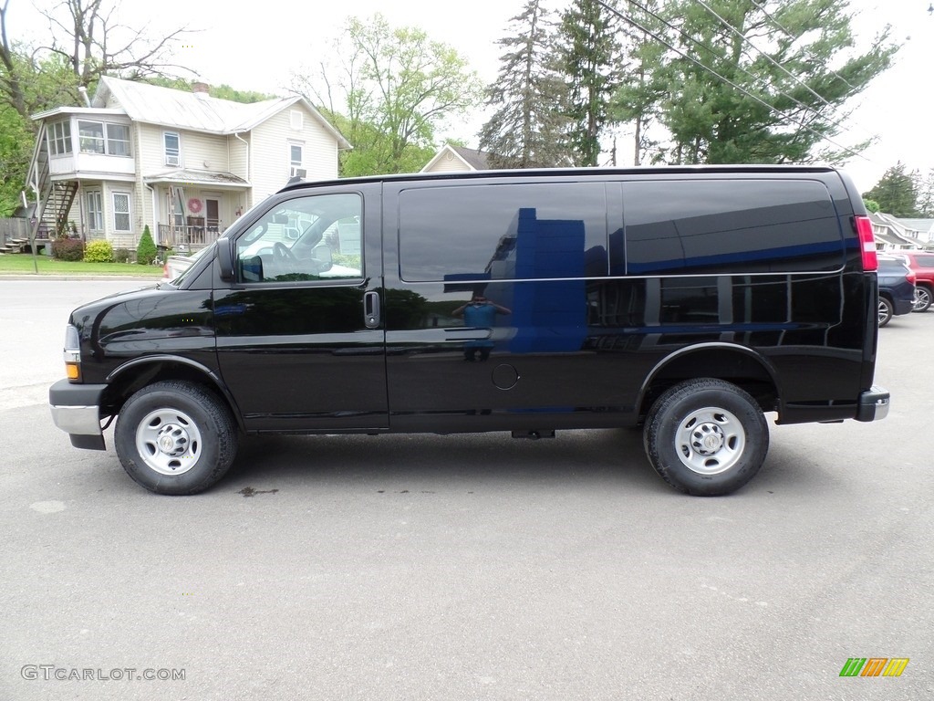 Black 2019 Chevrolet Express 3500 Cargo WT Exterior Photo #133487036