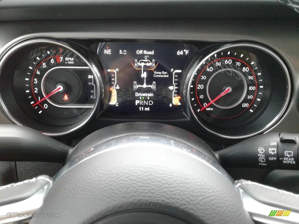 2019 Jeep Wrangler Unlimited Rubicon 4x4 Gauges Photo #133487177