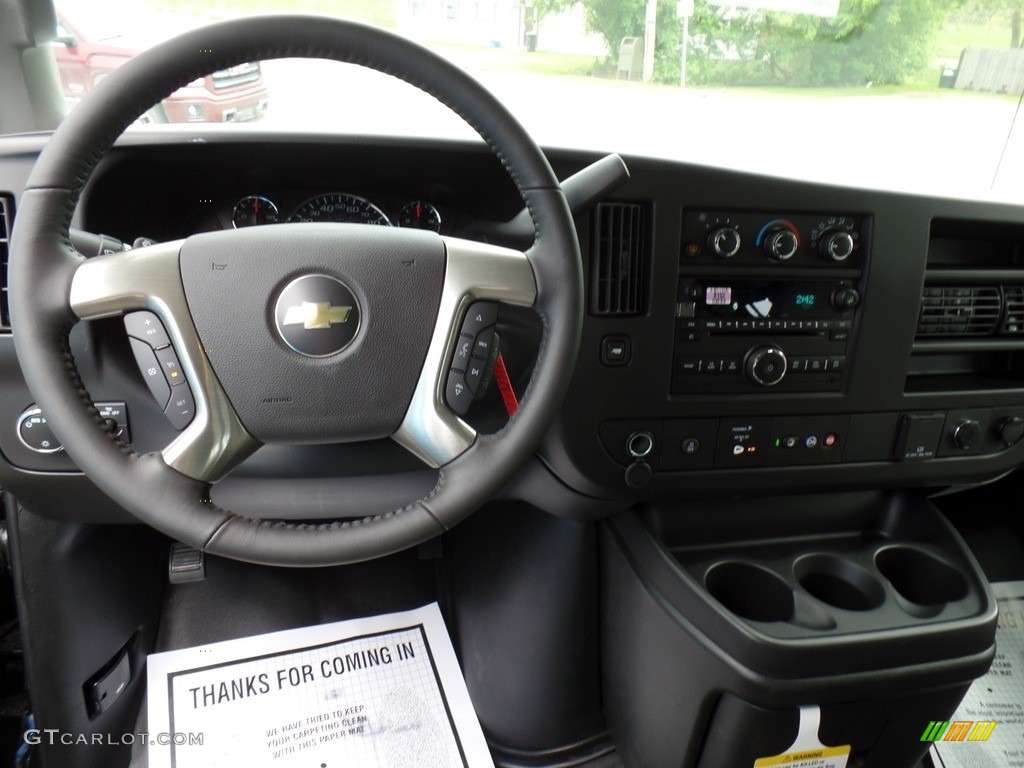 2019 Chevrolet Express 3500 Cargo WT Medium Pewter Steering Wheel Photo #133487243