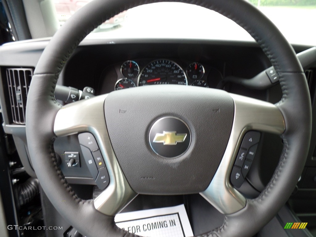 2019 Chevrolet Express 3500 Cargo WT Medium Pewter Steering Wheel Photo #133487270
