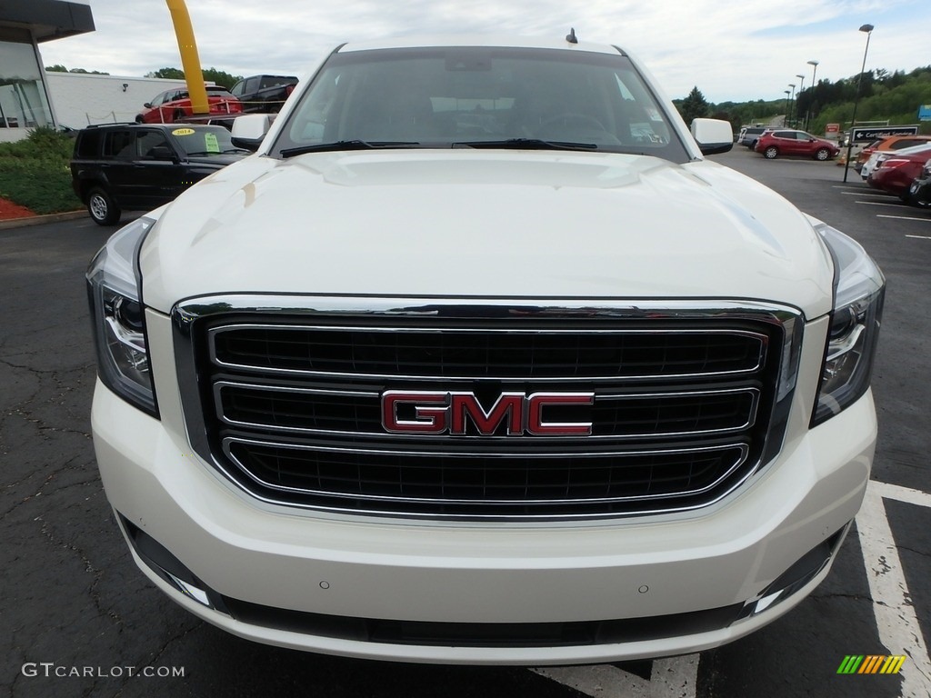 2015 Yukon SLT 4WD - White Diamond Tricoat / Cocoa/Dune photo #3