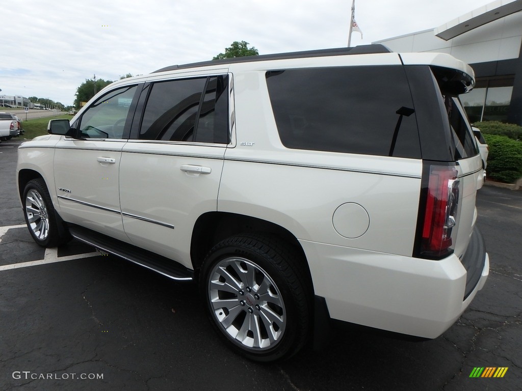 2015 Yukon SLT 4WD - White Diamond Tricoat / Cocoa/Dune photo #11