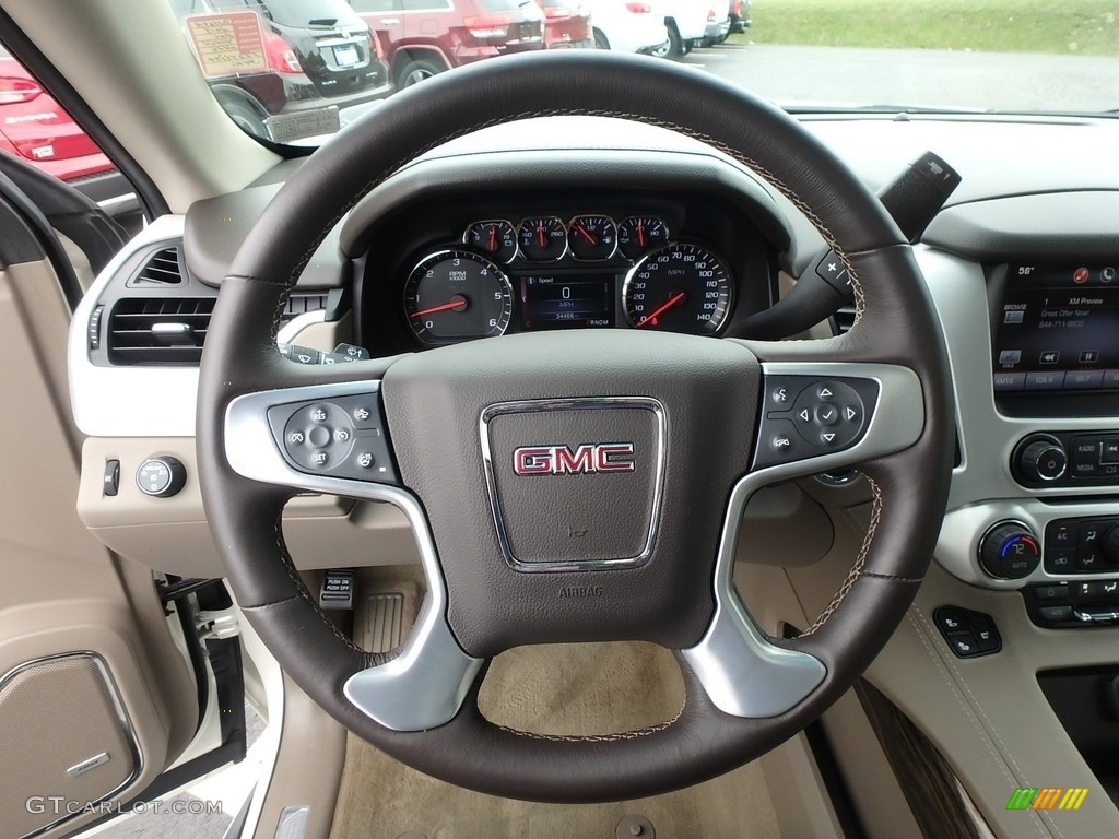 2015 Yukon SLT 4WD - White Diamond Tricoat / Cocoa/Dune photo #24