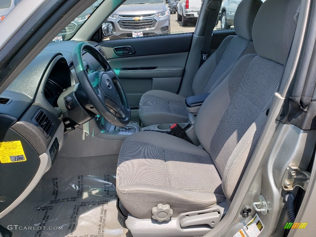 2007 Forester 2.5 X - Crystal Gray Metallic / Graphite Gray photo #27