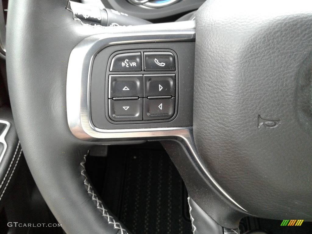 2019 Ram 2500 Limited Crew Cab 4x4 Black Steering Wheel Photo #133491391