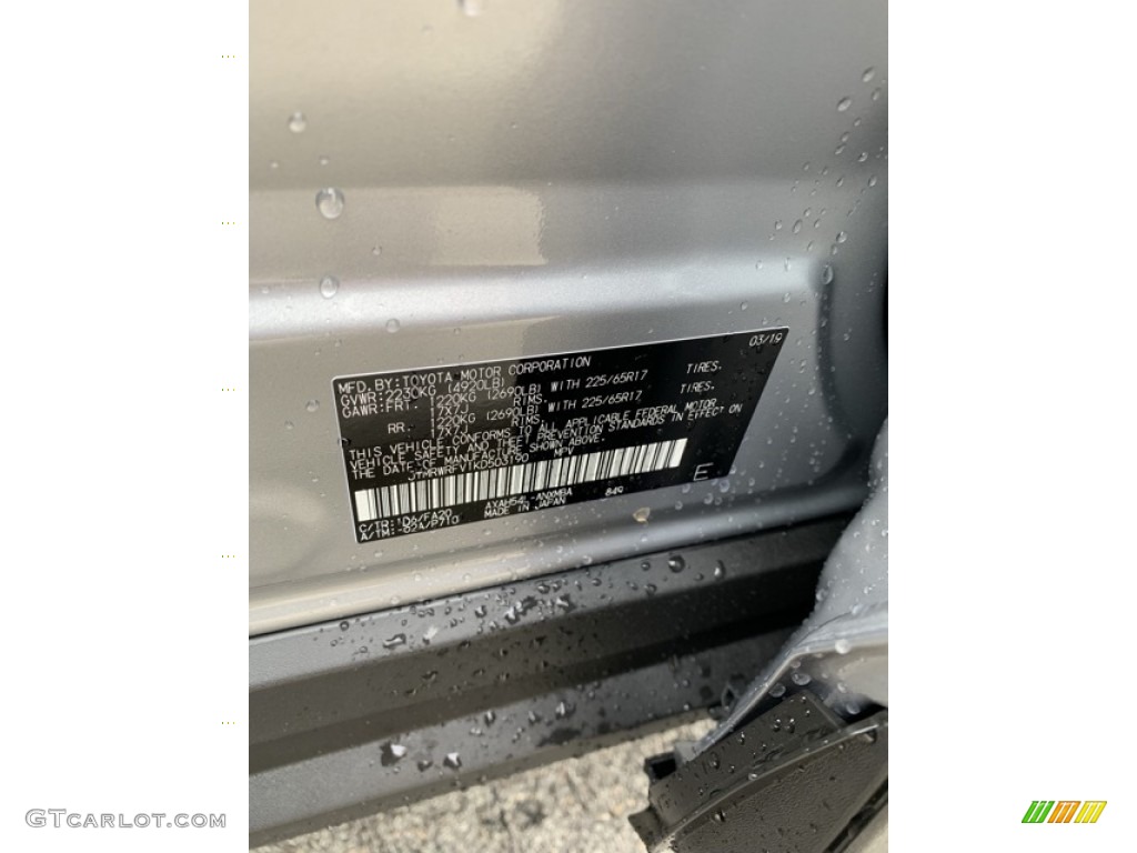 2019 RAV4 XLE AWD Hybrid - Silver Sky Metallic / Black photo #14