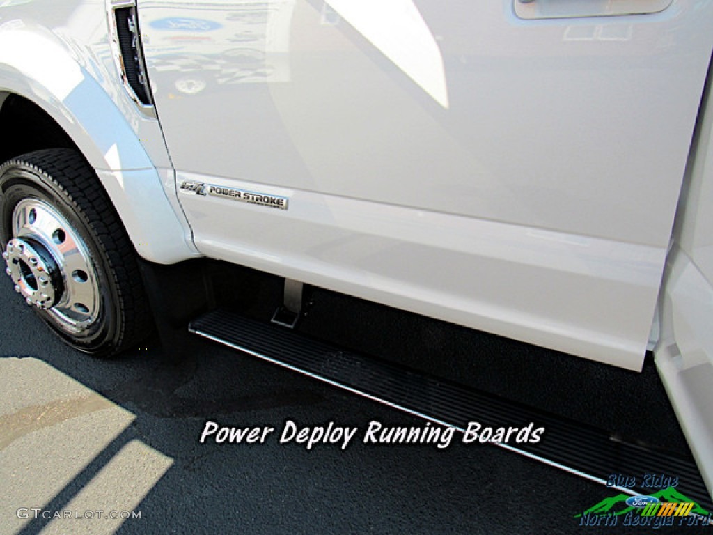 2019 F450 Super Duty Platinum Crew Cab 4x4 - White Platinum Metallic Tri-Coat / Black photo #19