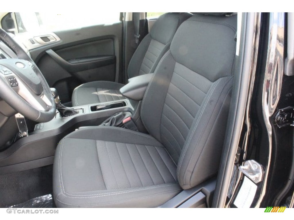 Ebony Interior 2019 Ford Ranger XL SuperCrew Photo #133496786