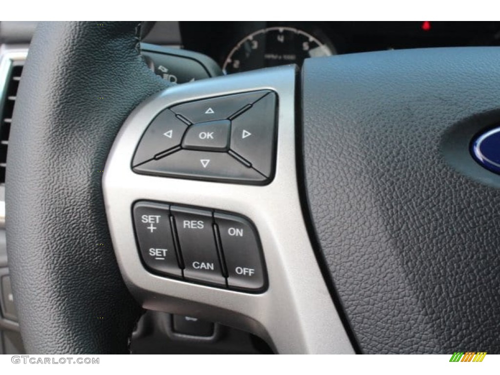 2019 Ford Ranger XL SuperCrew Ebony Steering Wheel Photo #133496852