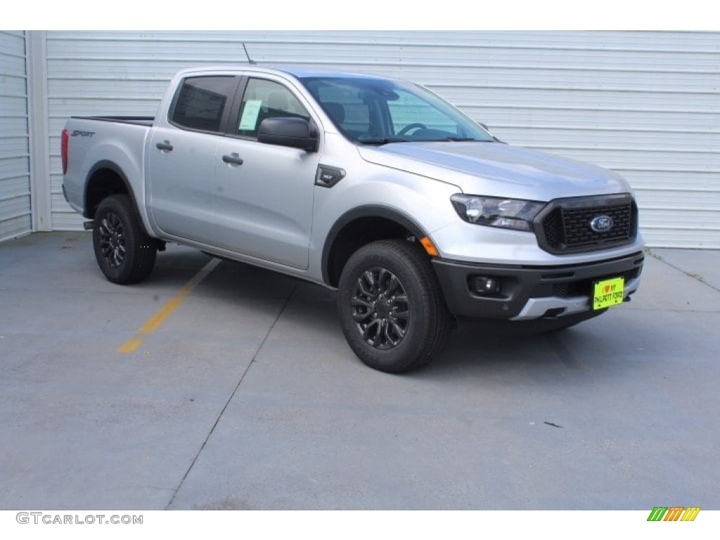 Ingot Silver Metallic 2019 Ford Ranger XLT SuperCrew Exterior Photo #133497008