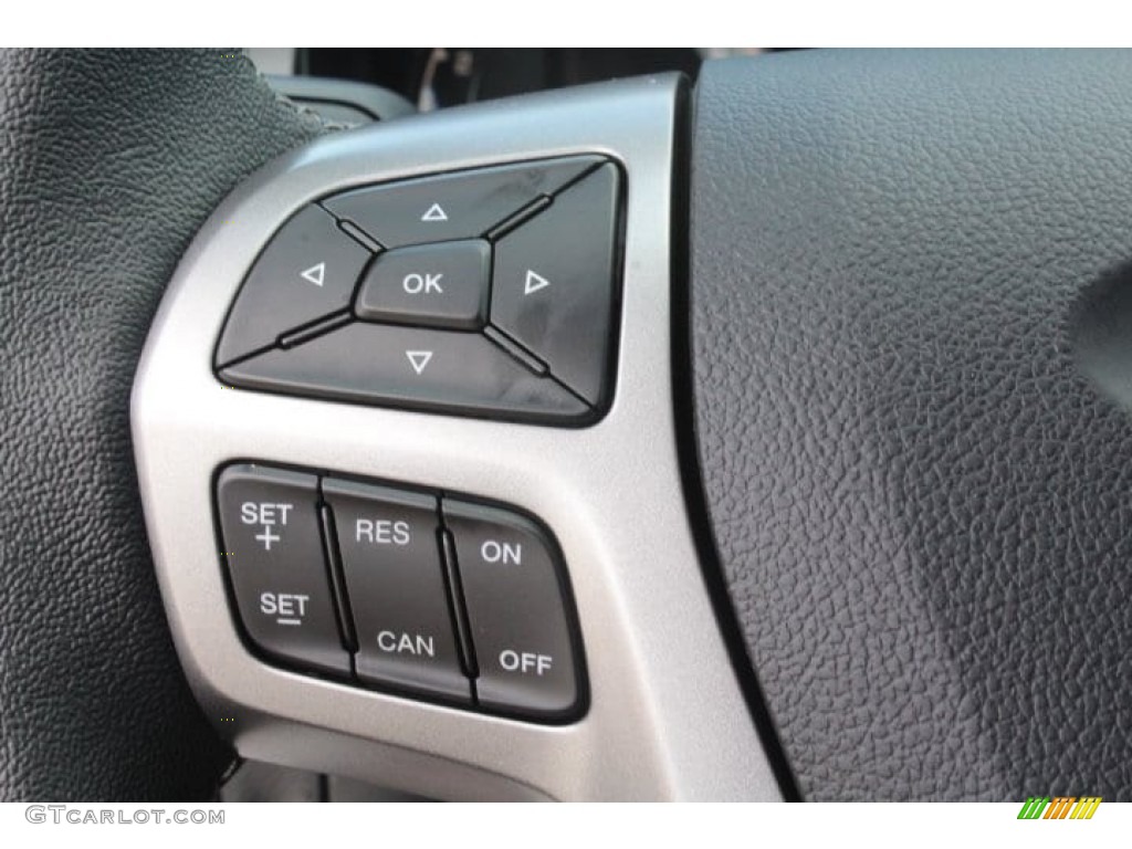 2019 Ford Ranger XLT SuperCrew Ebony Steering Wheel Photo #133497170
