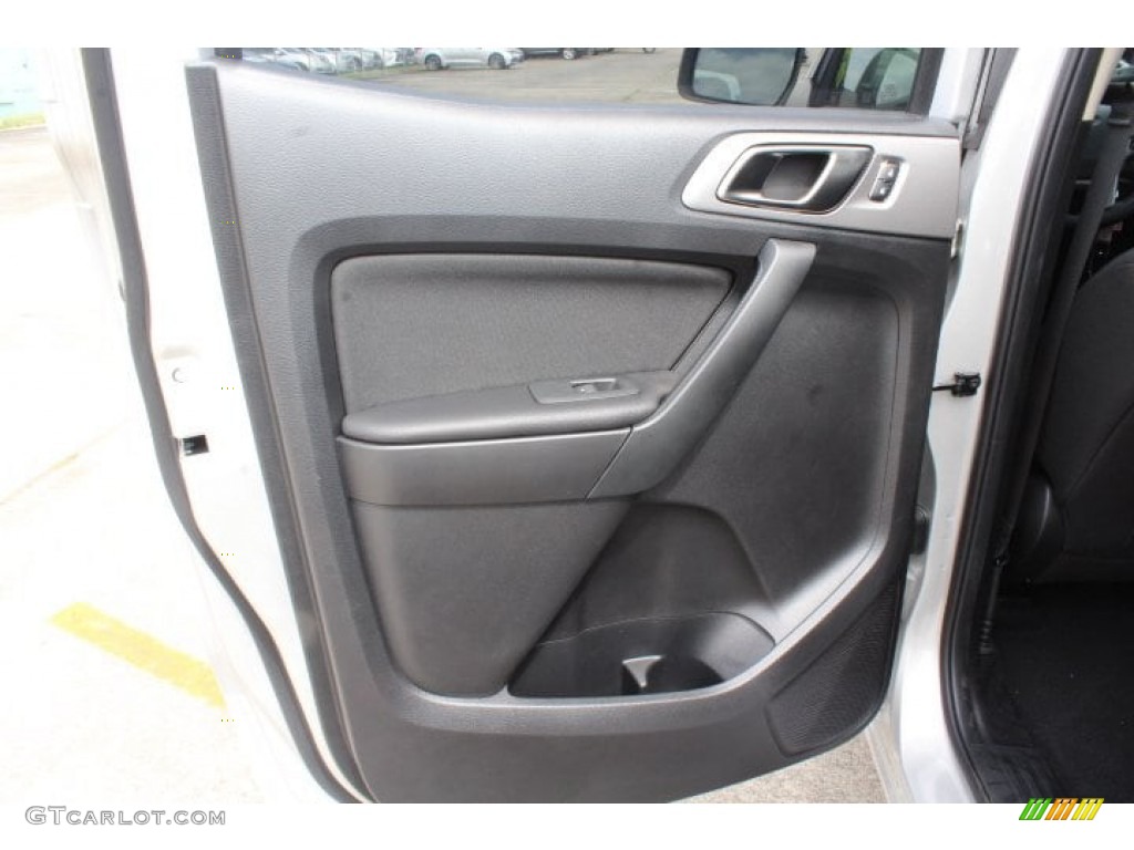 2019 Ford Ranger XLT SuperCrew Ebony Door Panel Photo #133497194