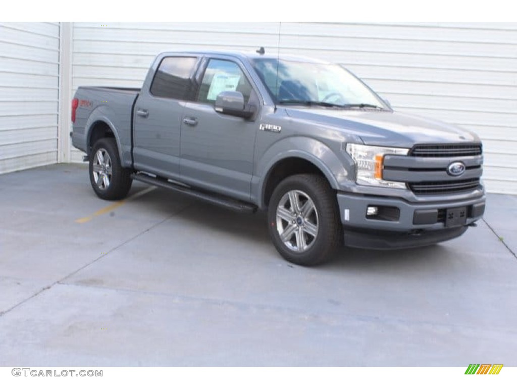 2019 F150 Lariat SuperCrew 4x4 - Abyss Gray / Black photo #2