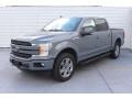 2019 Abyss Gray Ford F150 Lariat SuperCrew 4x4  photo #4