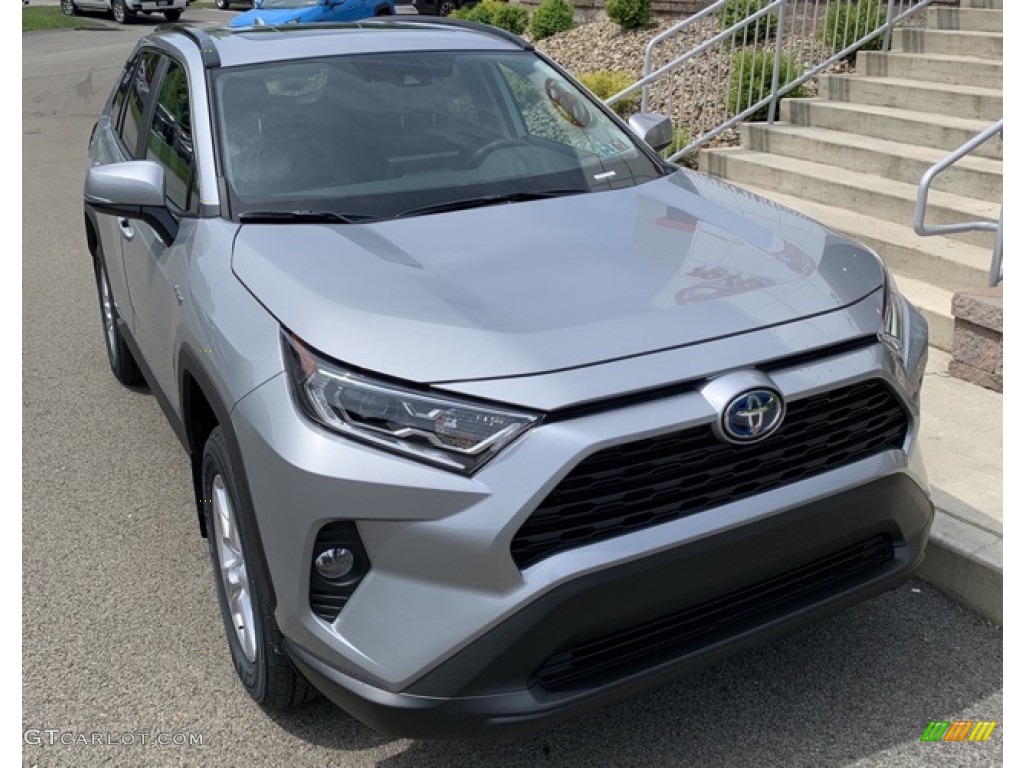 2019 RAV4 XLE AWD Hybrid - Silver Sky Metallic / Black photo #1