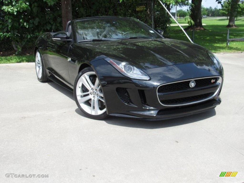 2014 F-TYPE V8 S - Ultimate Black Metallic / Jet photo #1