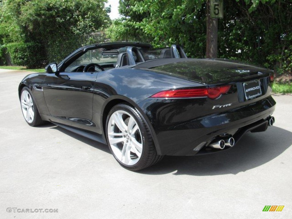 2014 F-TYPE V8 S - Ultimate Black Metallic / Jet photo #2