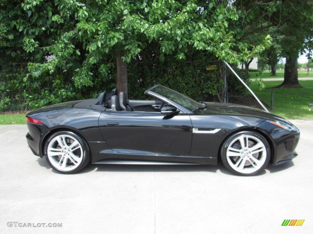 2014 F-TYPE V8 S - Ultimate Black Metallic / Jet photo #6