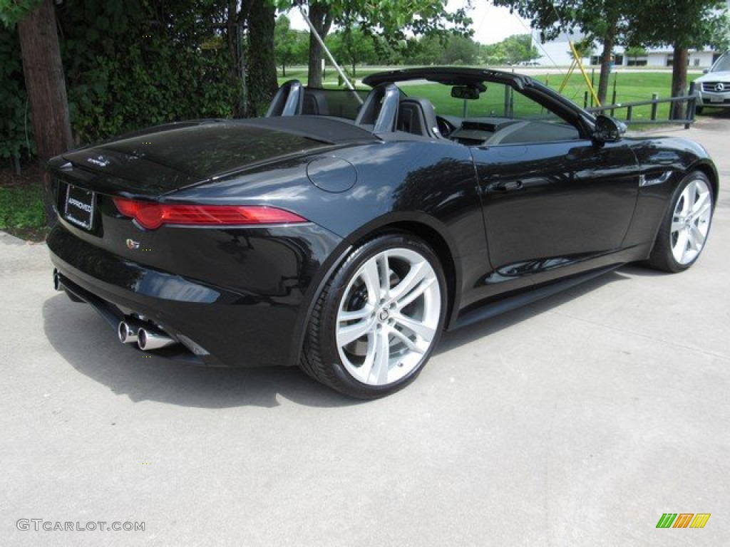 2014 F-TYPE V8 S - Ultimate Black Metallic / Jet photo #7