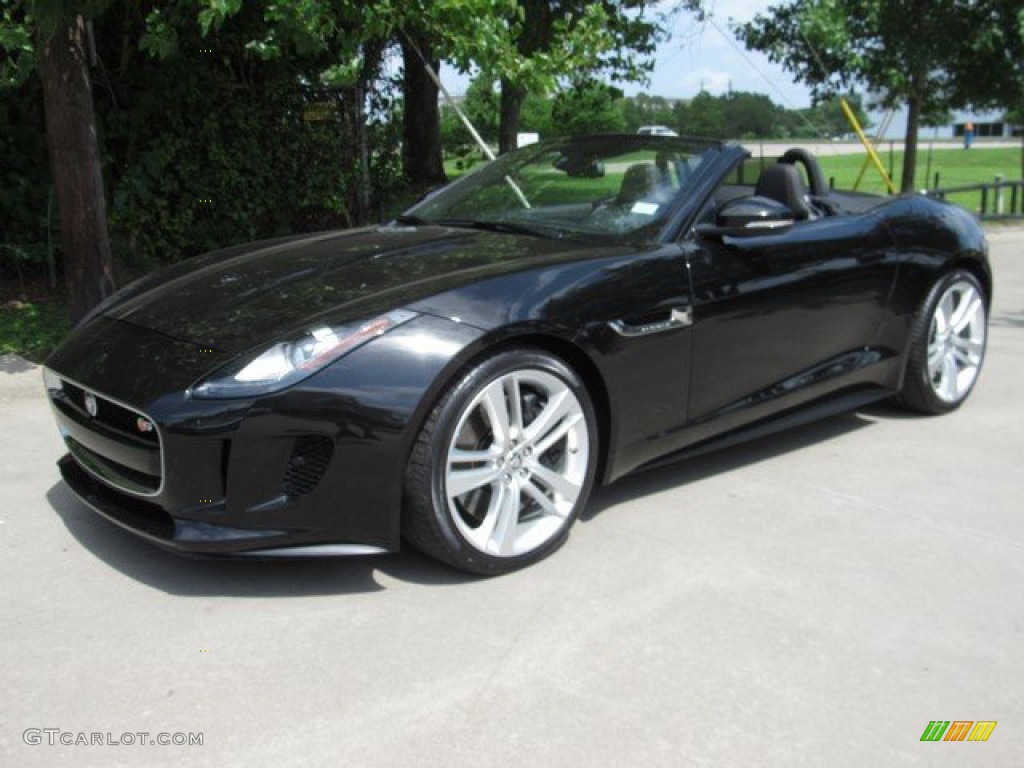 2014 F-TYPE V8 S - Ultimate Black Metallic / Jet photo #11