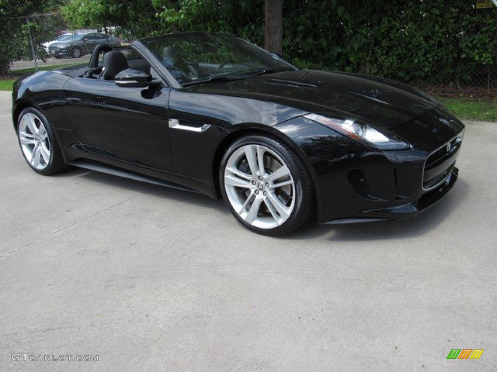 2014 F-TYPE V8 S - Ultimate Black Metallic / Jet photo #13
