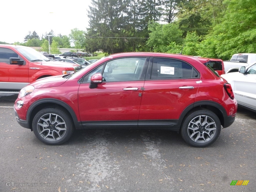 Rosso Passione (Red Hypnotique) 2019 Fiat 500X Trekking AWD Exterior Photo #133499030