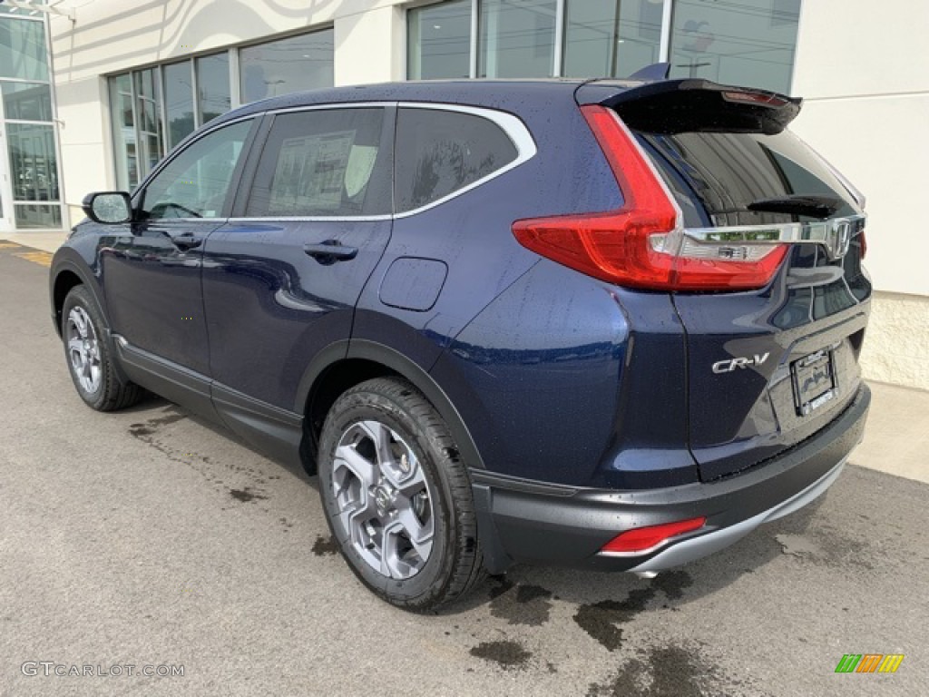 2019 CR-V EX-L AWD - Obsidian Blue Pearl / Gray photo #7