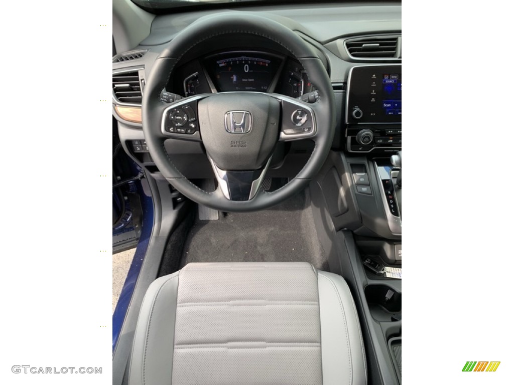 2019 CR-V EX-L AWD - Obsidian Blue Pearl / Gray photo #13