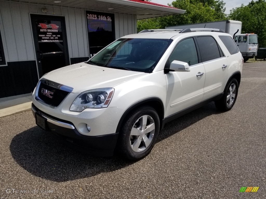 2011 Acadia SLT AWD - White Diamond Tintcoat / Ebony photo #11