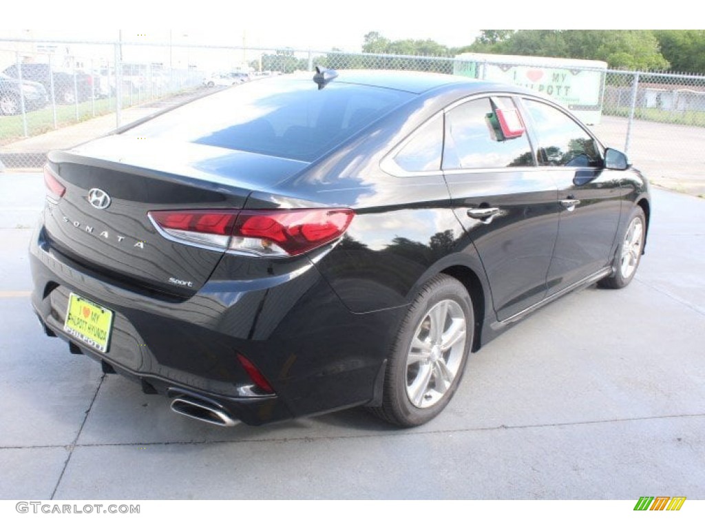 2019 Sonata Sport - Phantom Black / Black photo #8