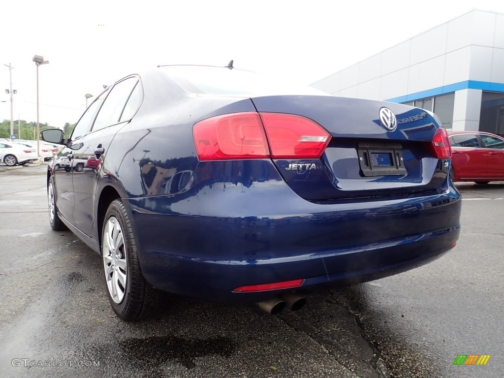 2014 Jetta SE Sedan - Tempest Blue Metallic / Titan Black photo #5