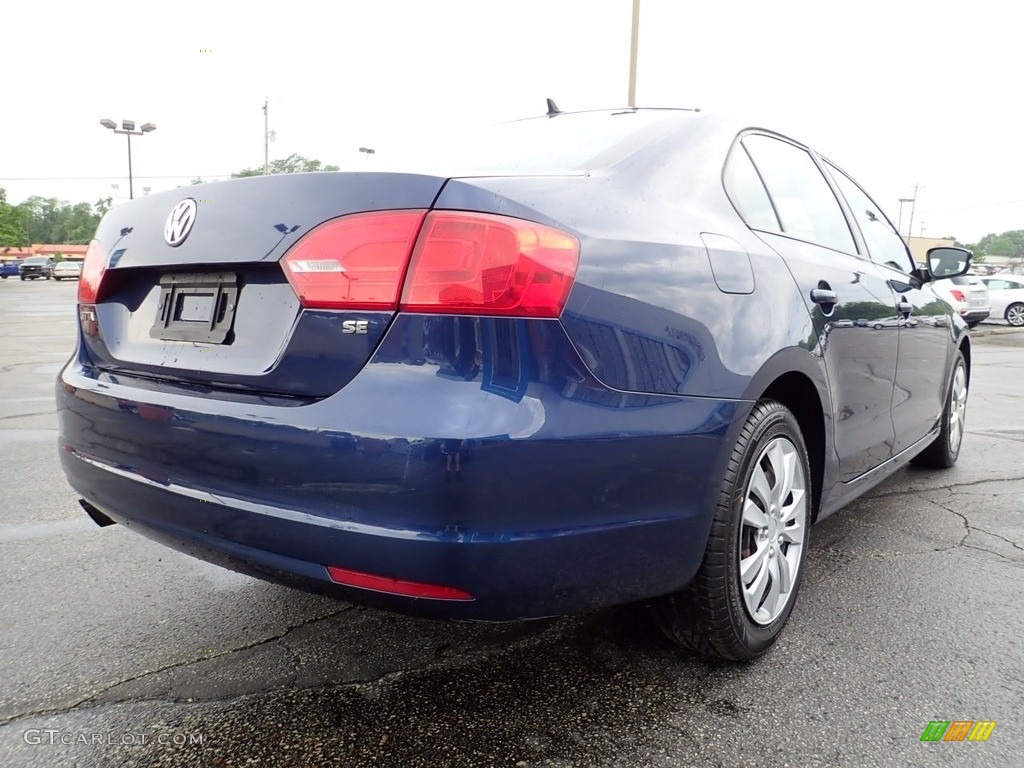 2014 Jetta SE Sedan - Tempest Blue Metallic / Titan Black photo #8