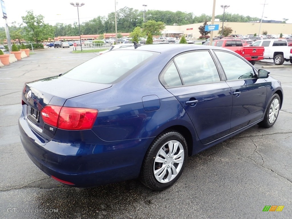 2014 Jetta SE Sedan - Tempest Blue Metallic / Titan Black photo #9