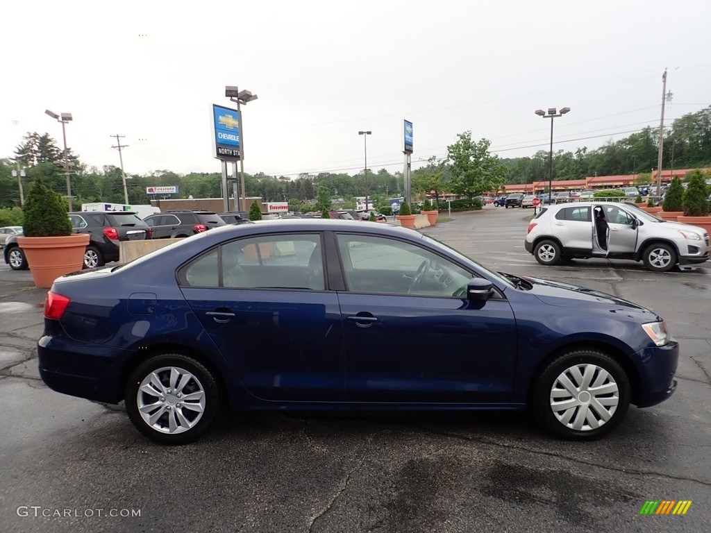 2014 Jetta SE Sedan - Tempest Blue Metallic / Titan Black photo #10