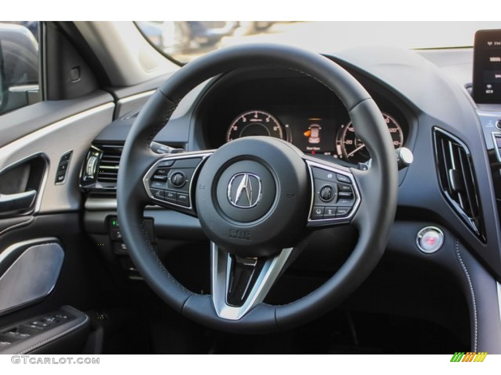 2020 Acura RDX Technology Ebony Steering Wheel Photo #133507803