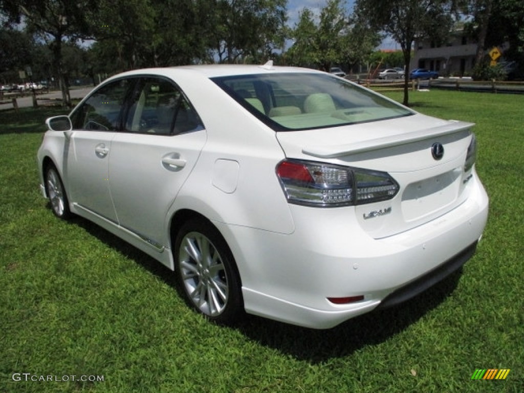 2010 HS 250h Hybrid Premium - Starfire White Pearl / Parchment photo #5