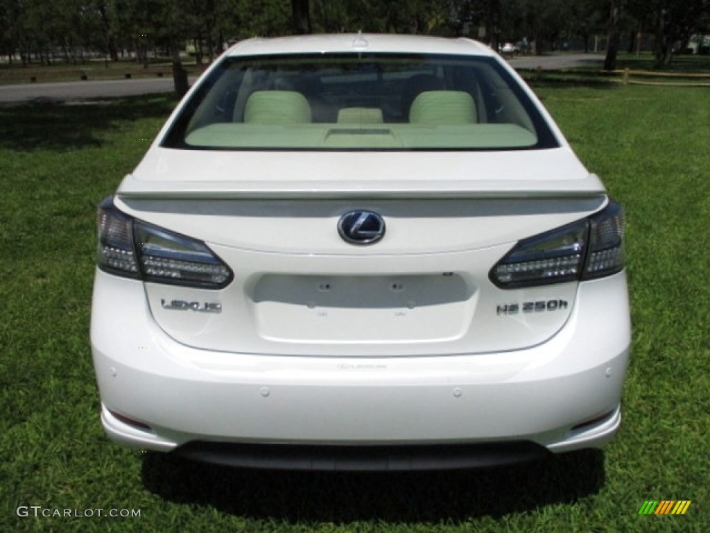 2010 HS 250h Hybrid Premium - Starfire White Pearl / Parchment photo #7