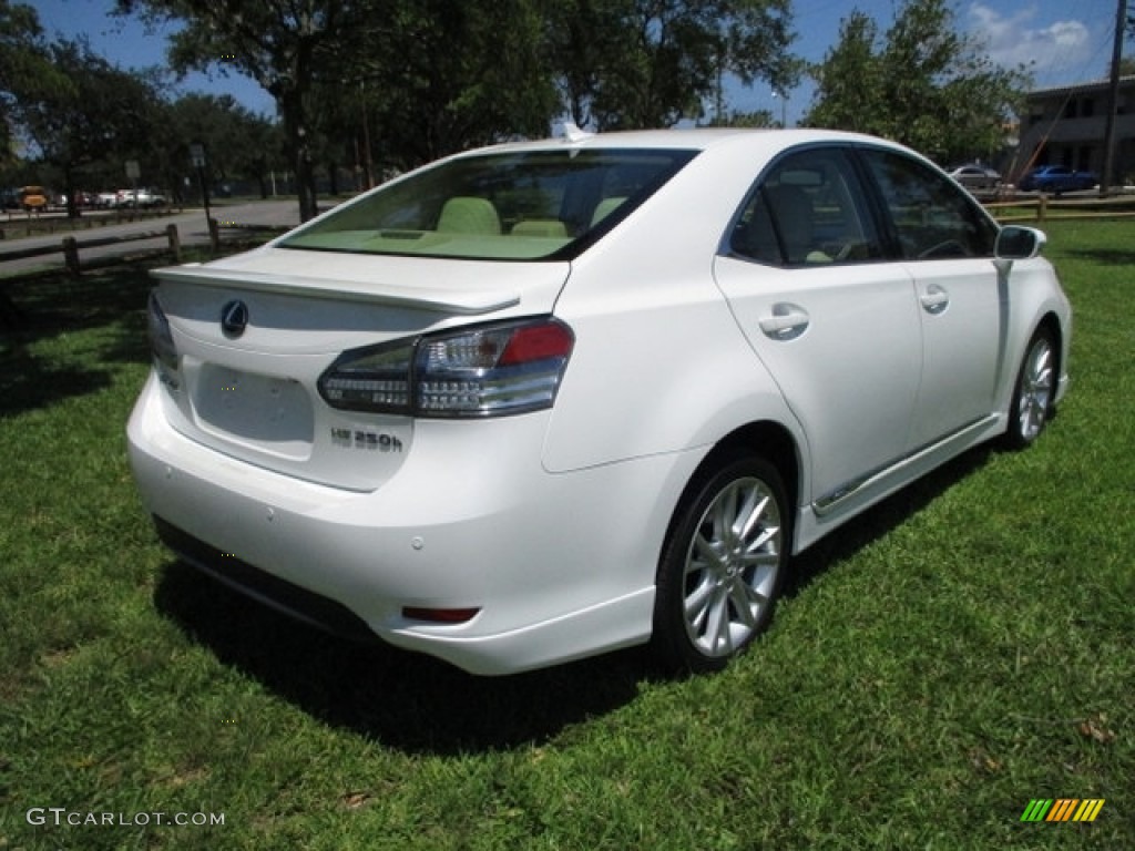 2010 HS 250h Hybrid Premium - Starfire White Pearl / Parchment photo #9