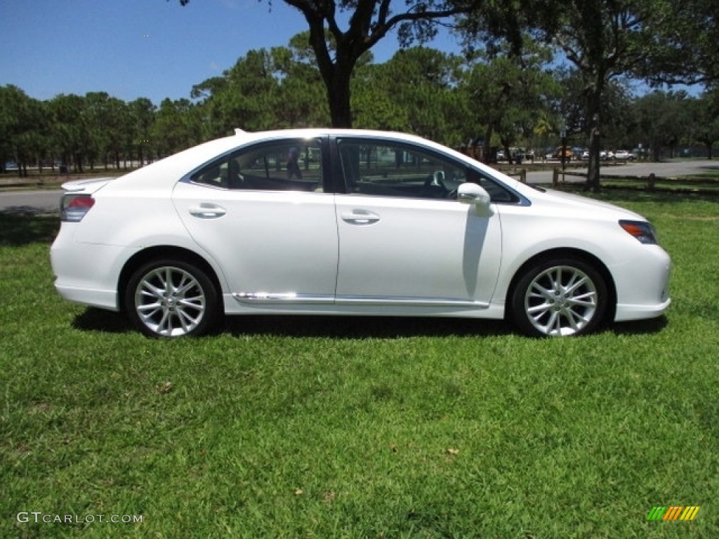 2010 HS 250h Hybrid Premium - Starfire White Pearl / Parchment photo #11