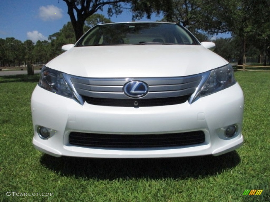2010 HS 250h Hybrid Premium - Starfire White Pearl / Parchment photo #15