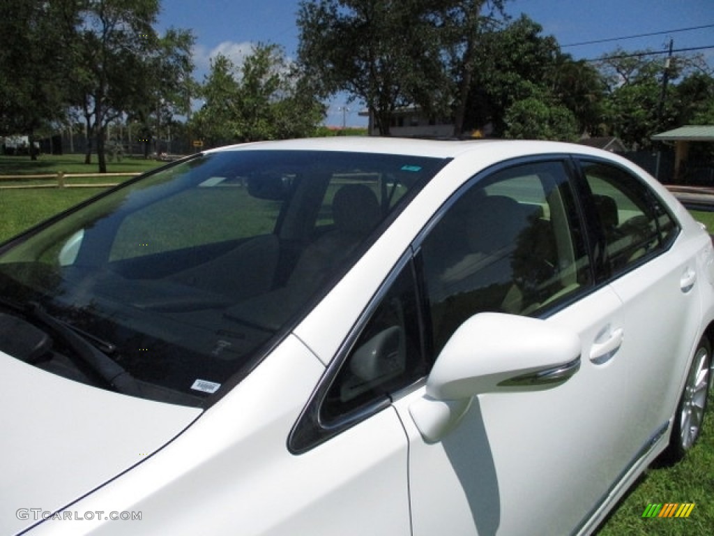 2010 HS 250h Hybrid Premium - Starfire White Pearl / Parchment photo #56