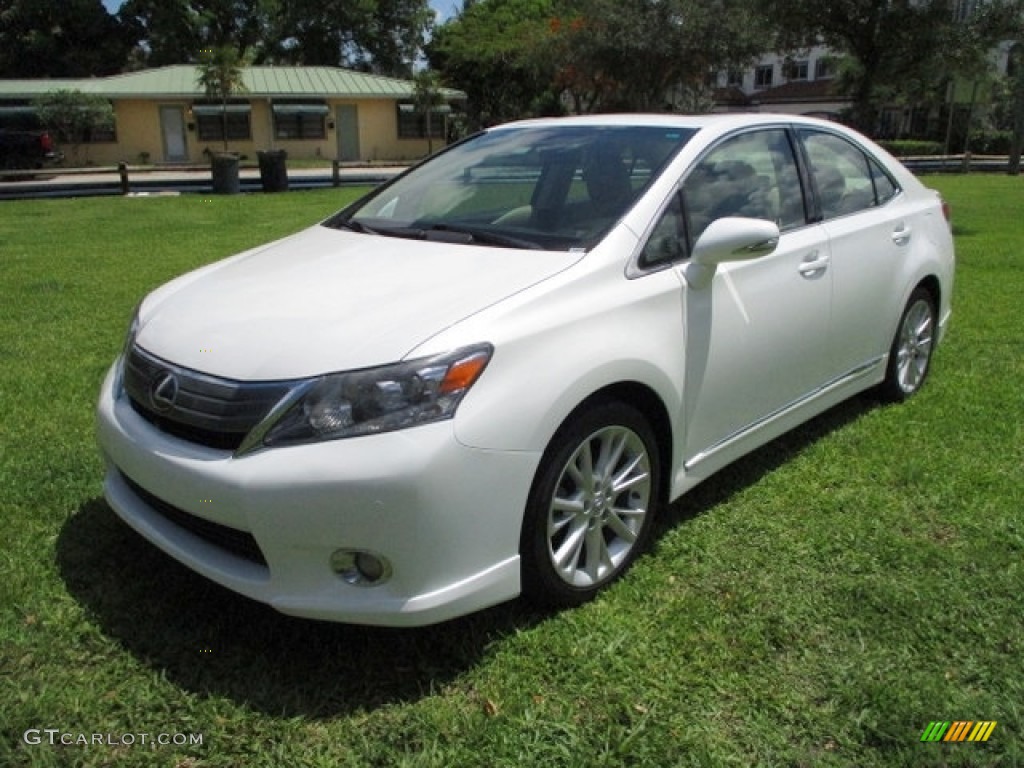 2010 HS 250h Hybrid Premium - Starfire White Pearl / Parchment photo #59